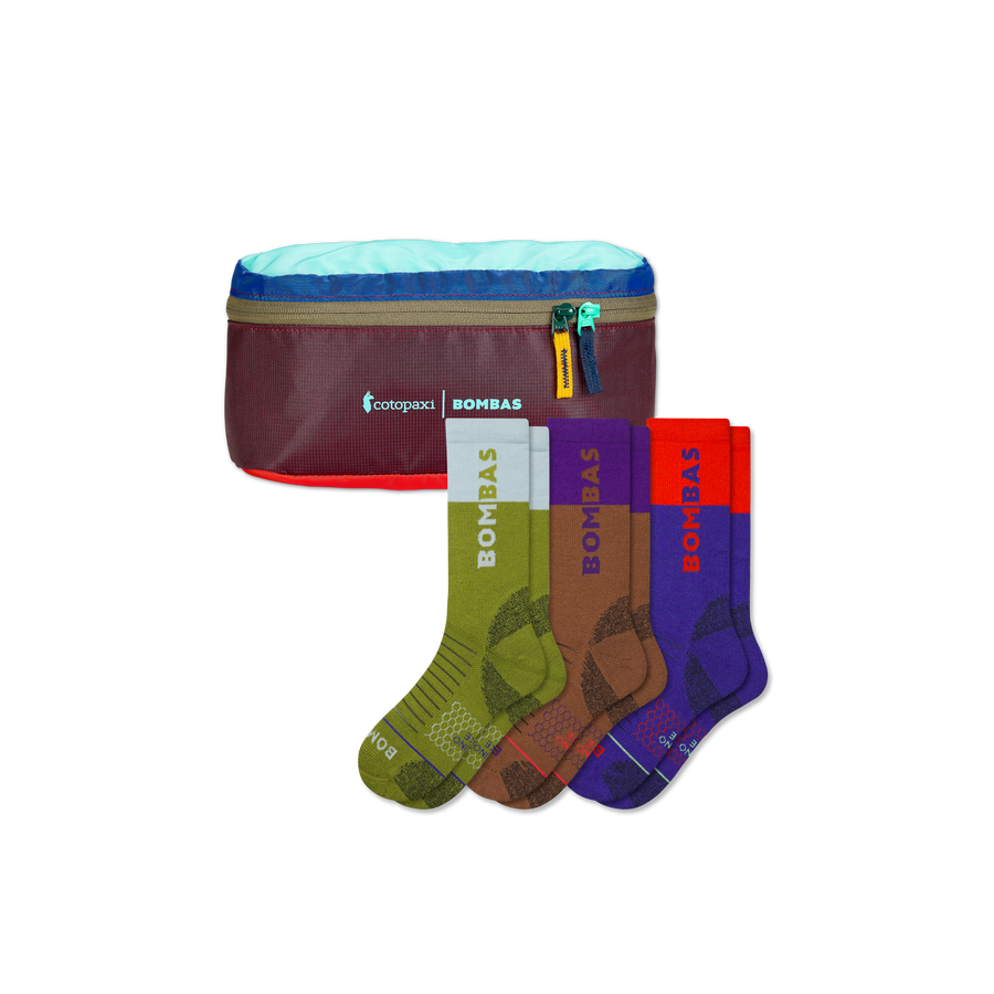 Women's Merino Wool Blend Hiking Sock 3-Pack & Cotopaxi Fanny Pack - Essential Ready