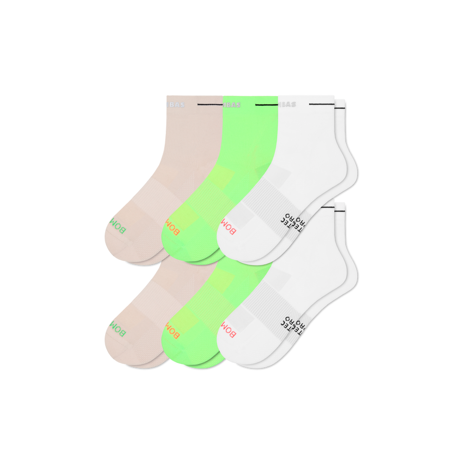 Women's RunPro Quarter Sock 6-Pack - Light Cushion