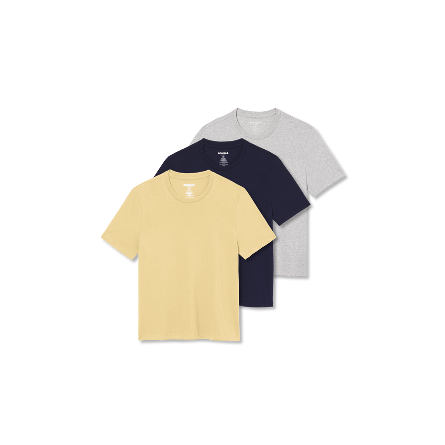 Women's Pima Cotton Crew Neck T-Shirt 3-Pack - Fresh Choice