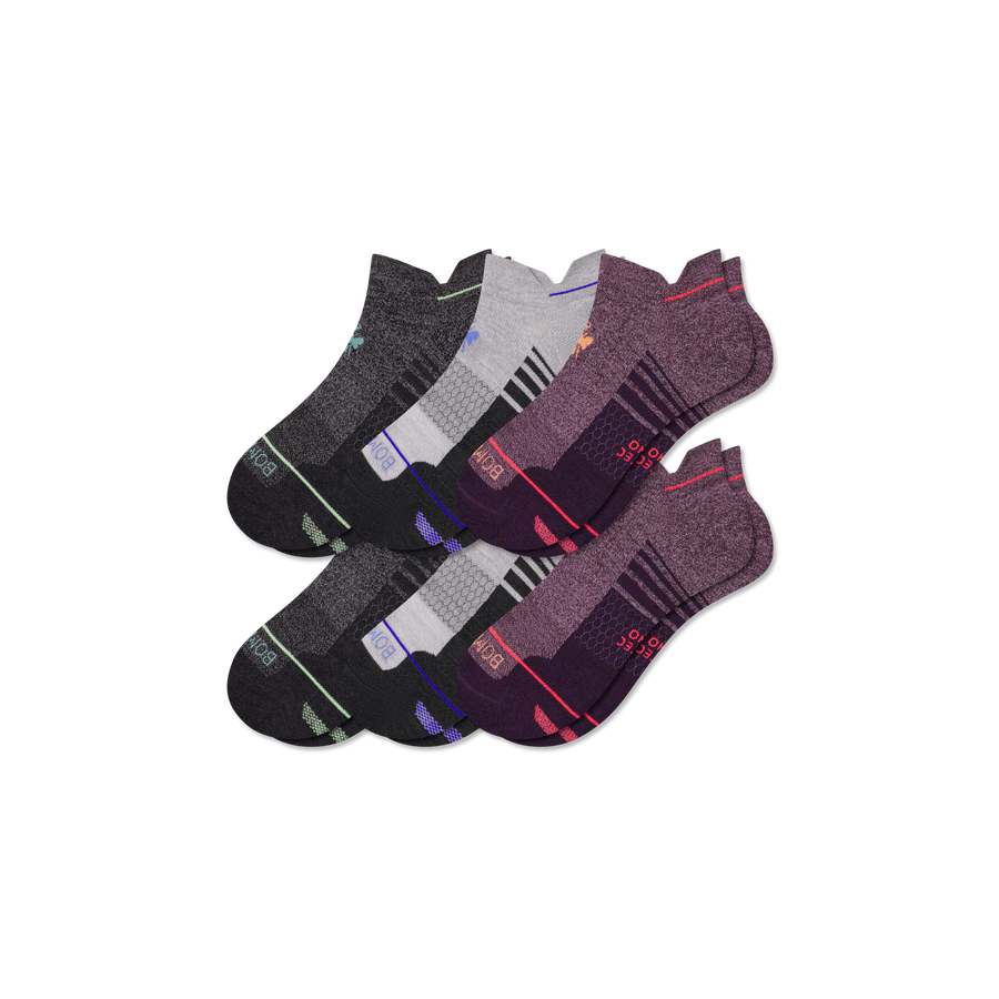 Men's Merino Wool Blend Run Ankle 6-Pack - Daily Step
