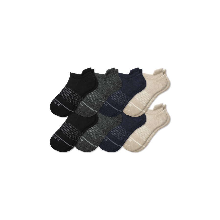 Men's Merino Wool Blend Ankle Sock 8-Pack - Simple Style