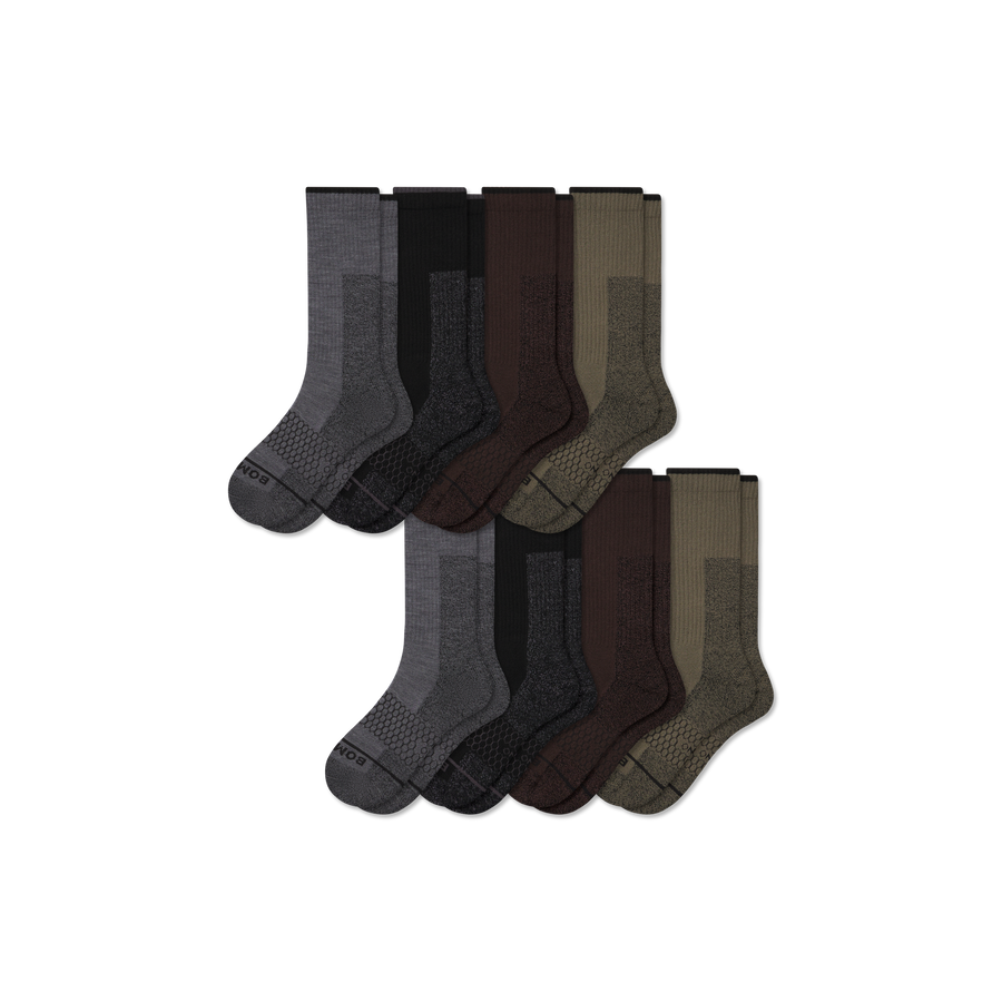 Women's Ultra Strong Merino Blend Calf Sock 8-Pack - Essential Ready