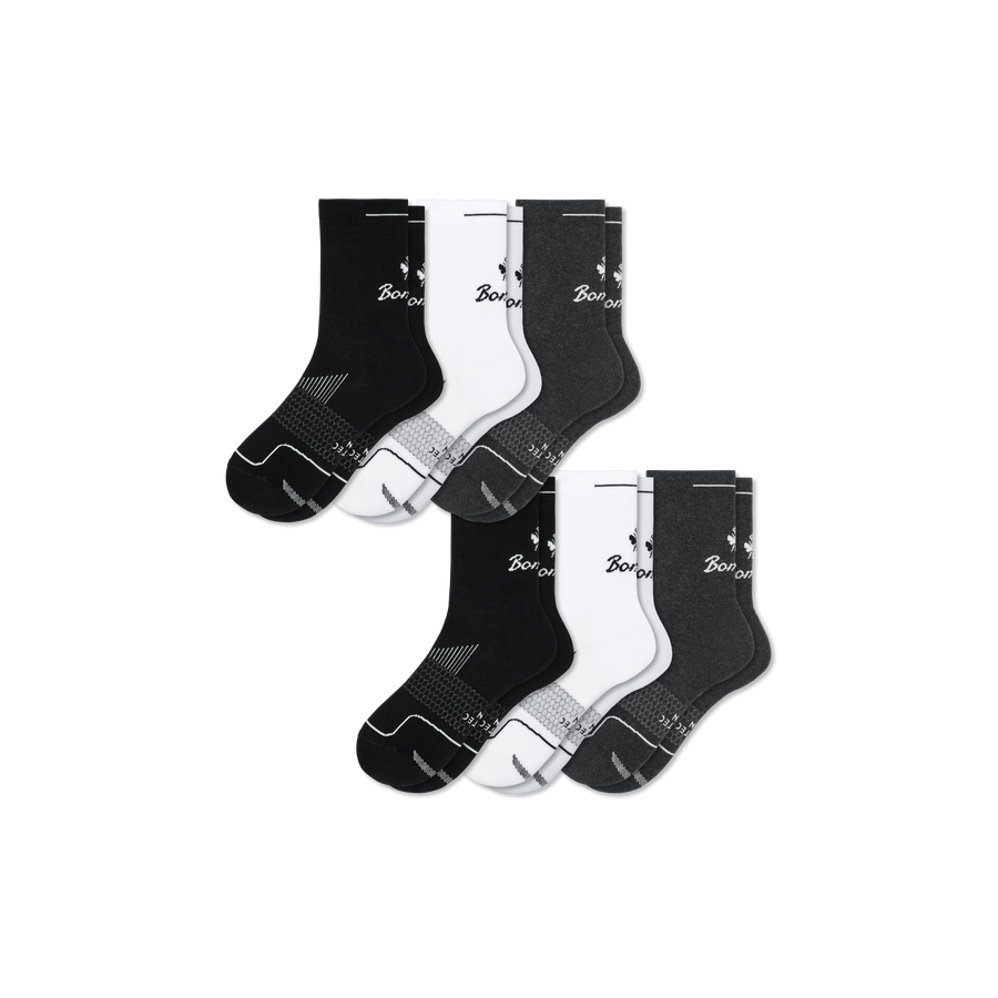 Men's Run Half Calf Sock 6-Pack - Easy Pair