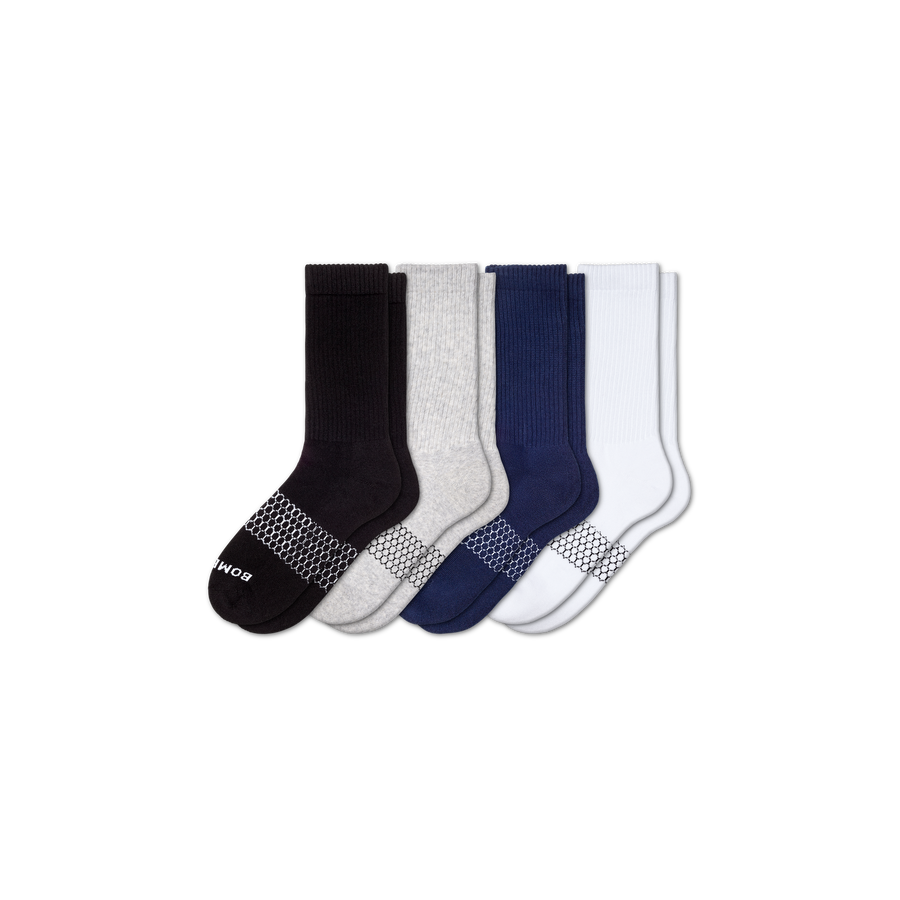 Men's Solids Calf Sock 4-Pack - Travel Pair
