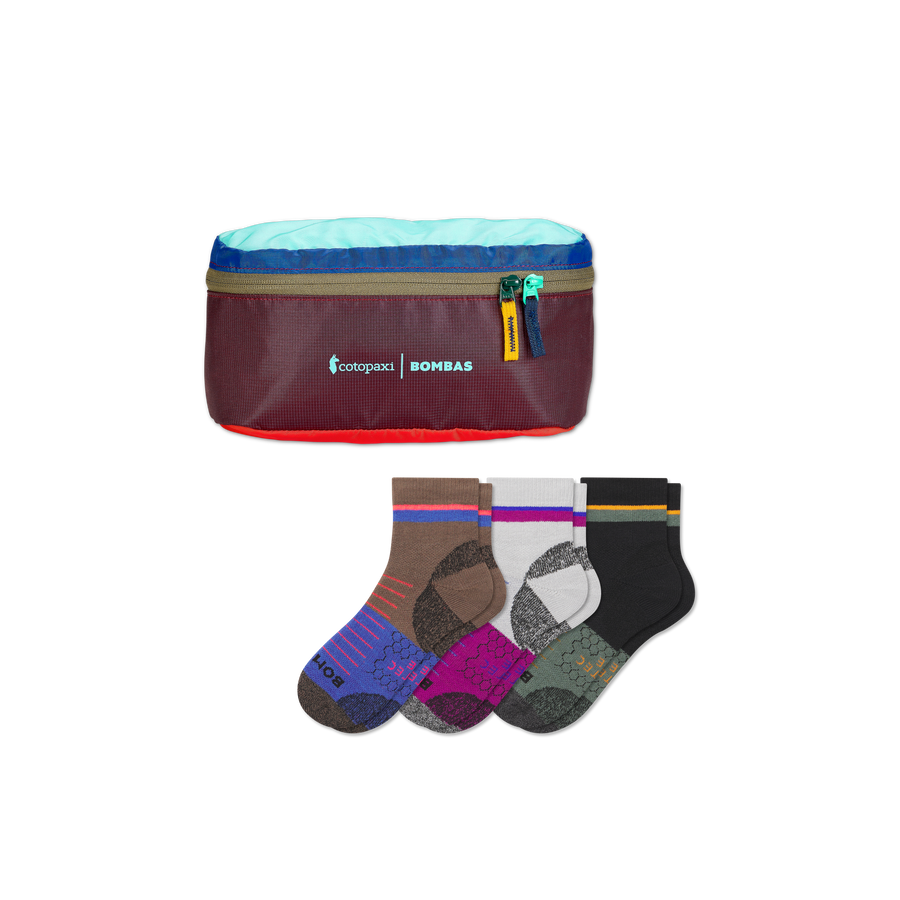 Men's Hiking Quarter Sock 3-Pack & Cotopaxi Fanny Pack - Light Cushion