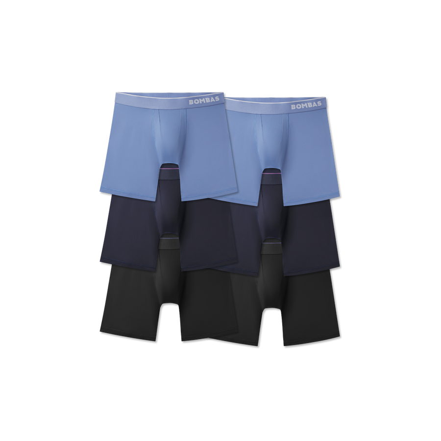 Men's Sport Flyless Boxer Brief 6-Pack - Modern Touch