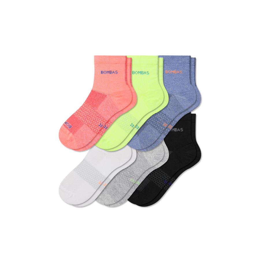 Men's Sport Quarter Sock 6-Pack - Travel Pair