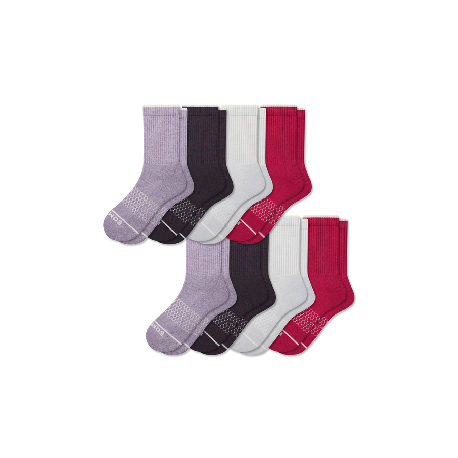 Women's Merino Wool Blend Half Calf Sock 8-Pack - Classic Ready