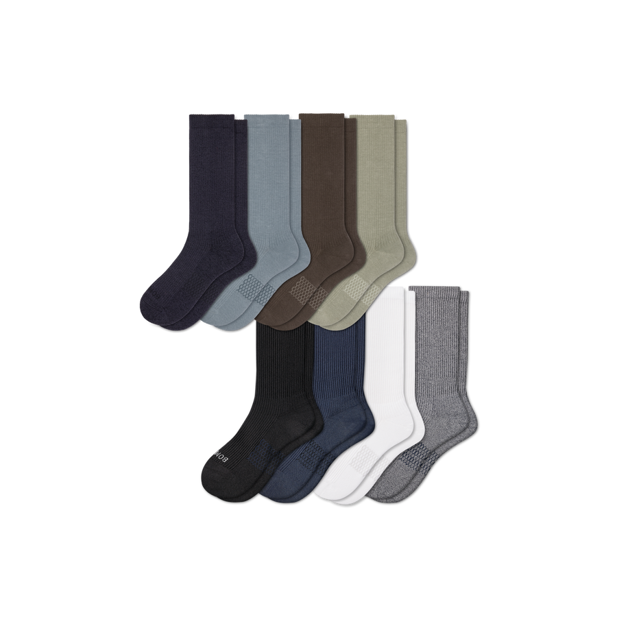 Men's Modern Rib Calf Sock 8-Pack - Fresh Step
