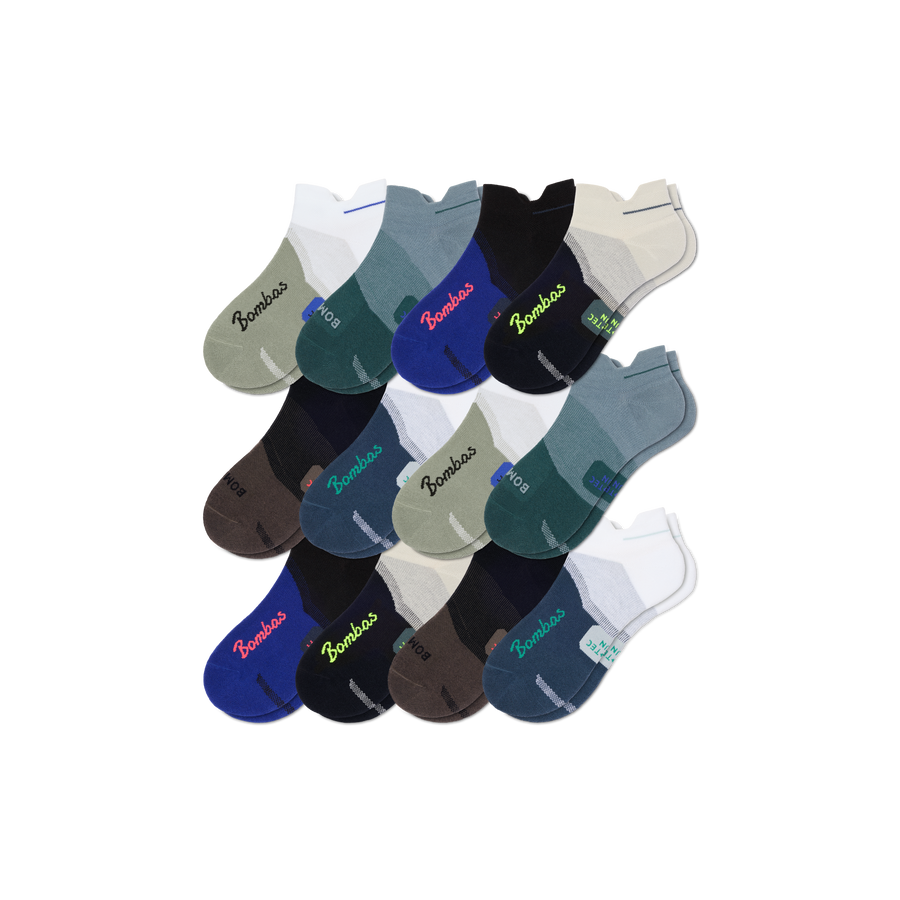 Men's Run Ankle Sock 12-Pack - Clean Finish