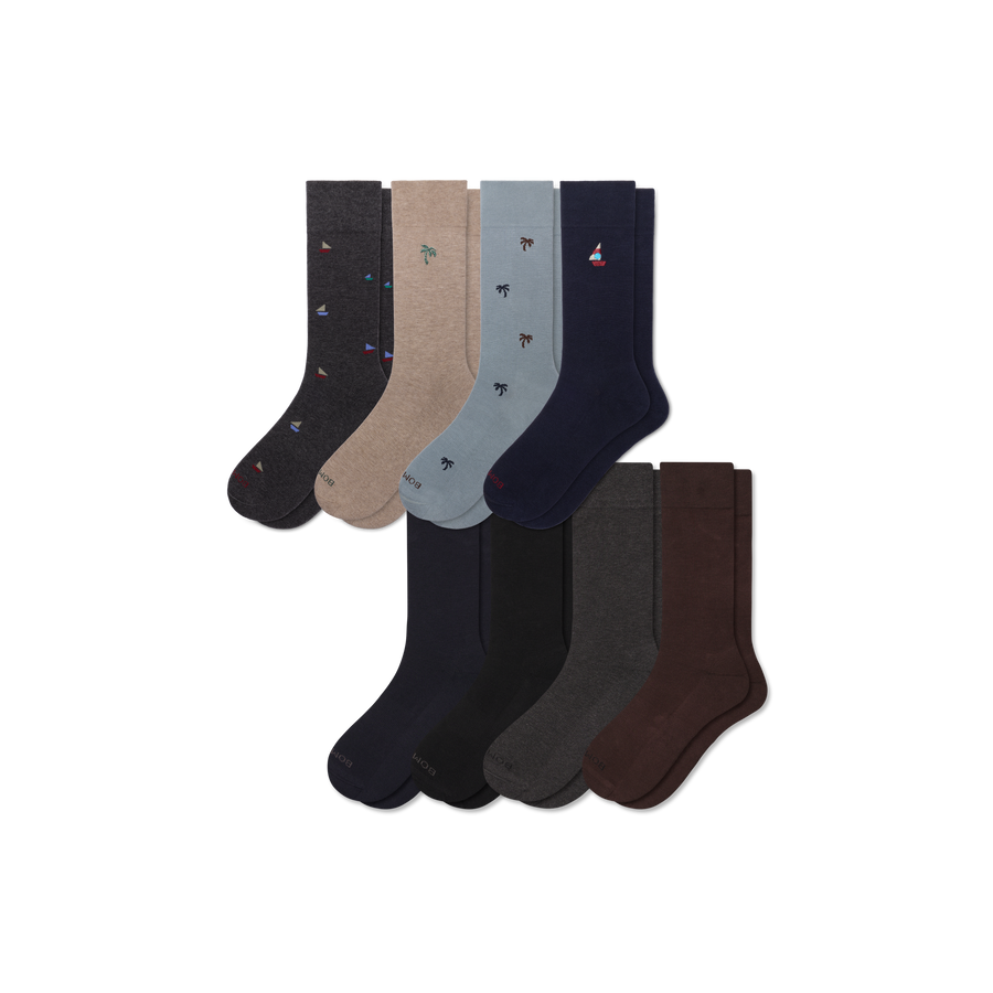 Men's Dress Calf Sock 8-Pack - Daily Pick