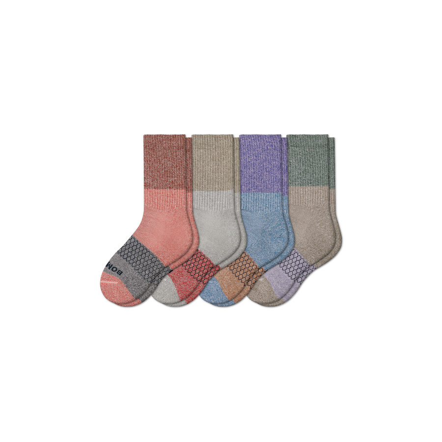 Youth Tri-Block Calf Sock 4-Pack - Fresh Choice