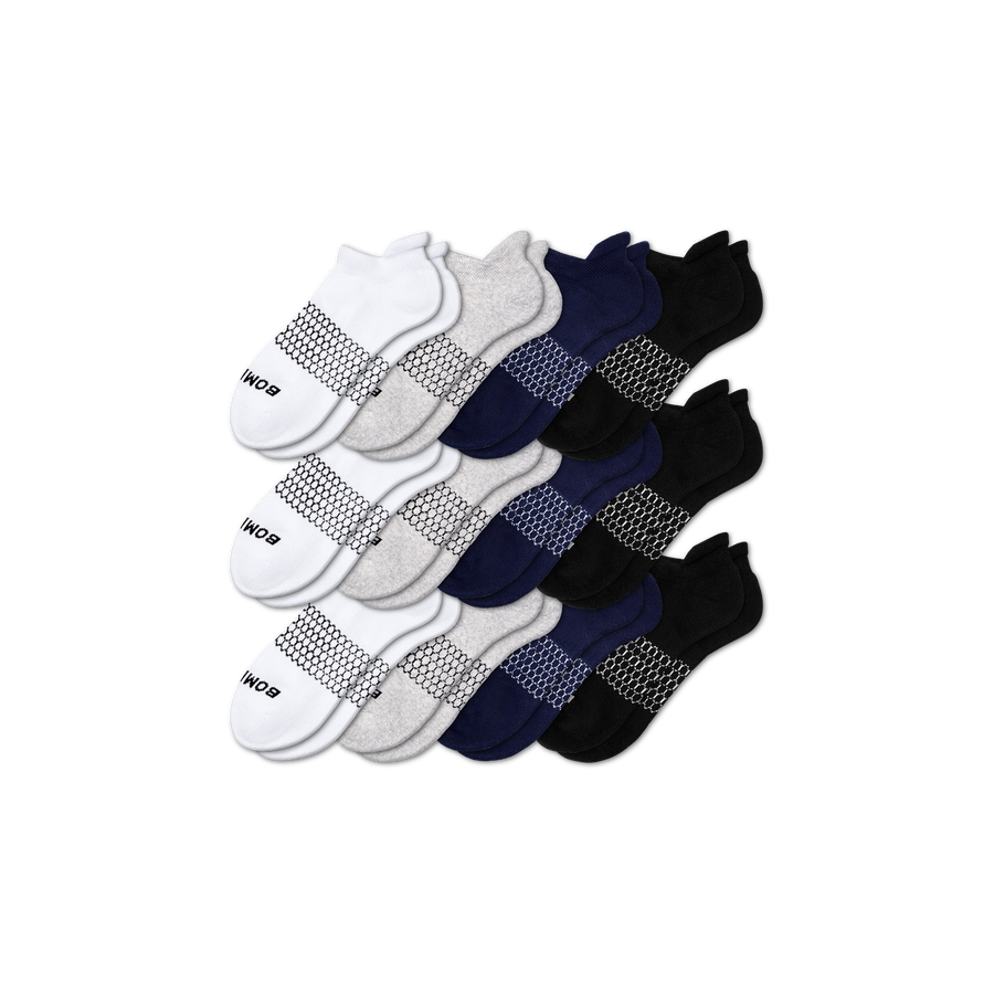 Men's Solids Ankle Sock 12-Pack - Daily Cushion