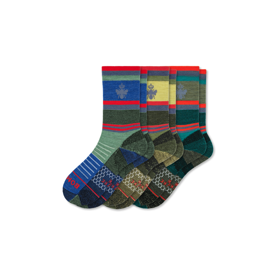 x Bombas Merino Wool Blend Hiking Calf Sock 3-Pack - Fresh Choice