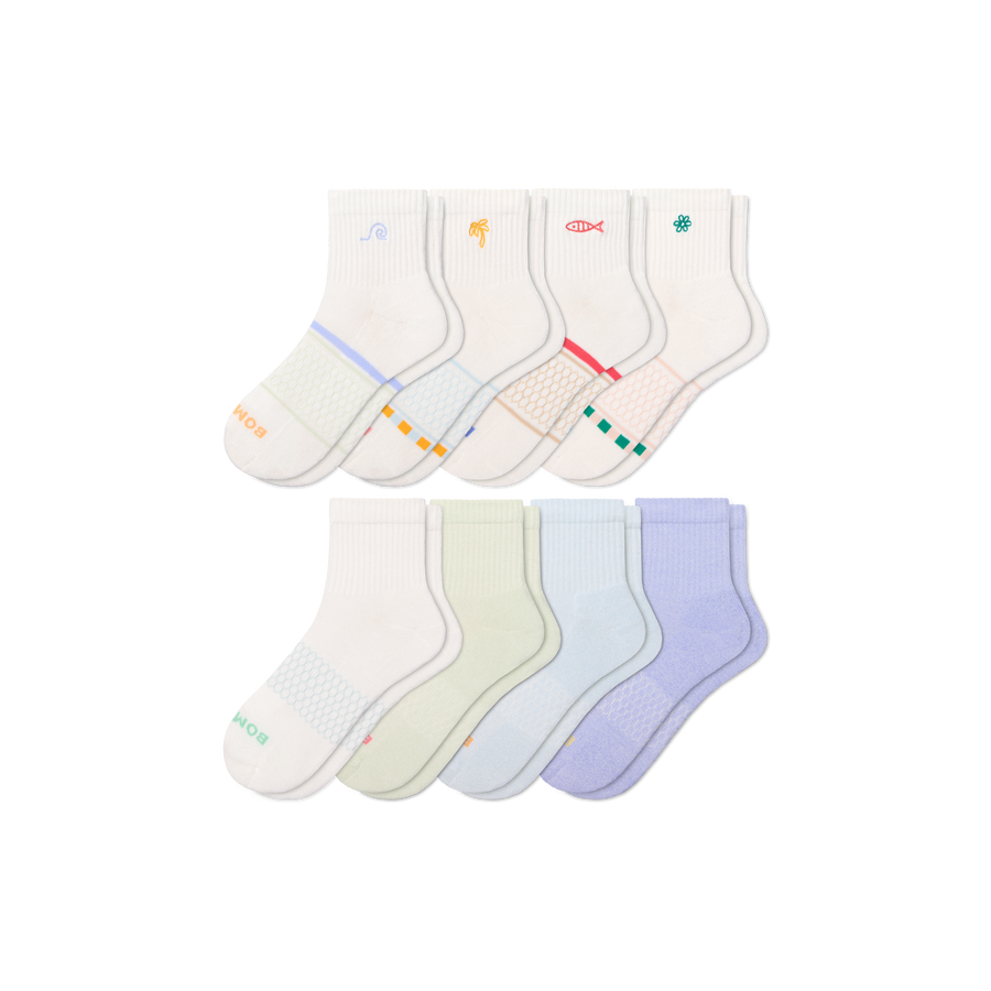 Women's Quarter Sock 8-Pack - Travel Pair