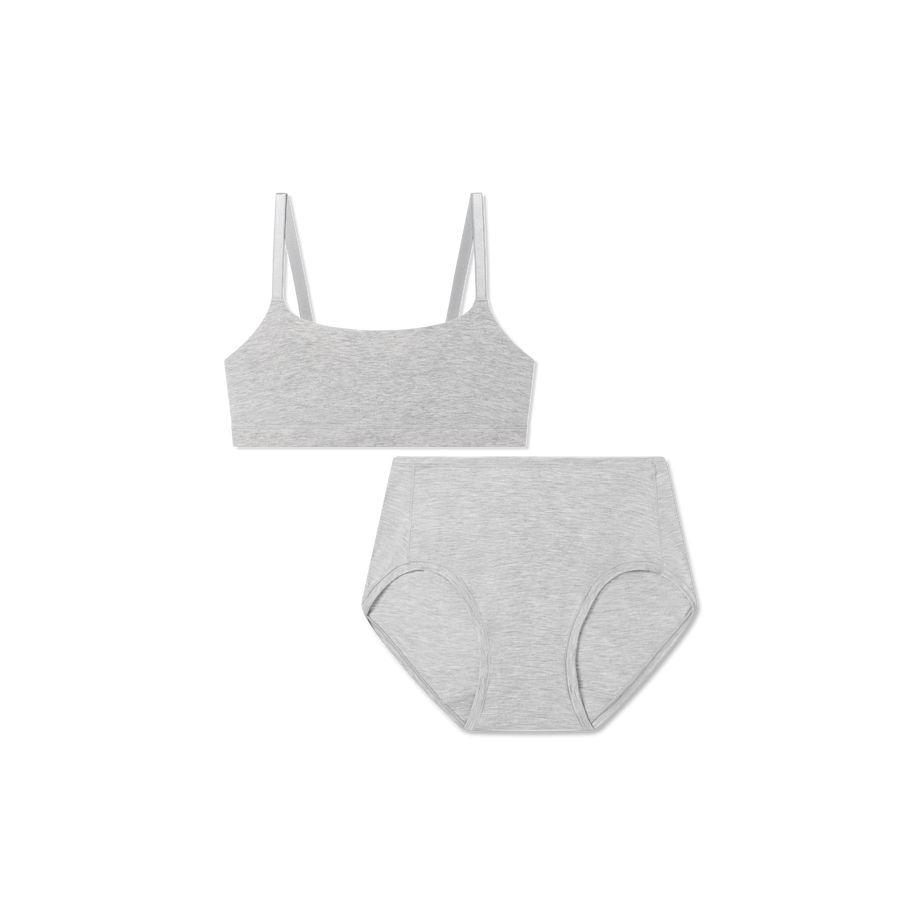 Women’s Super Soft Scoop Bralette + High Rise Brief Pack - Essential Ready