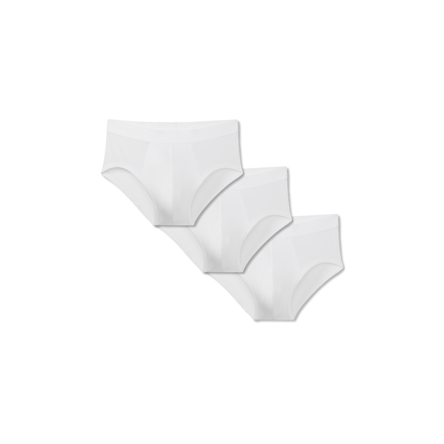 Men's Cotton Modal Blend Flyless Brief 3-Pack - Daily Comfort